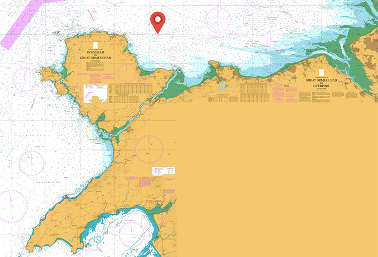 North Wales map with site highlighted